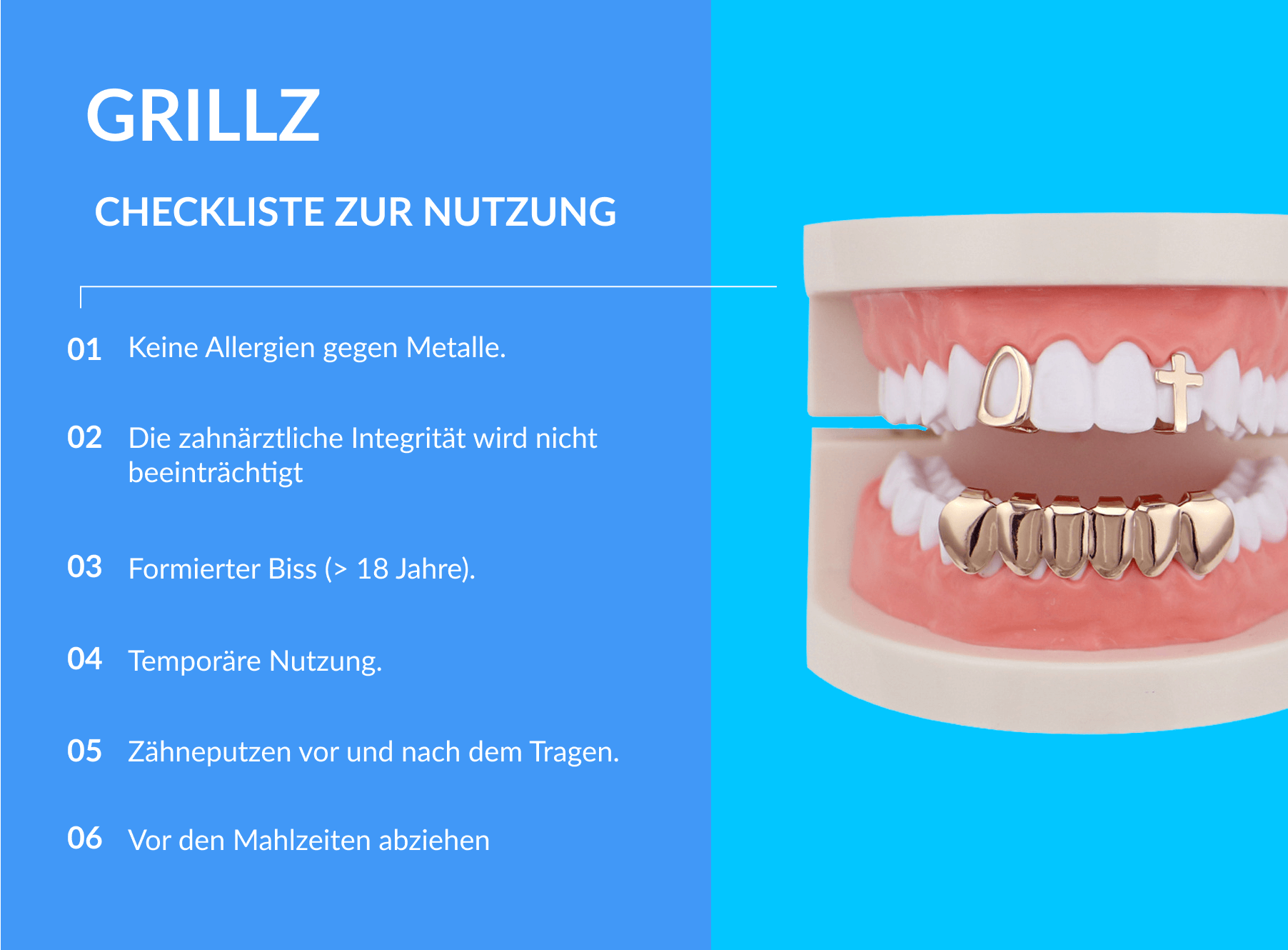Checkliste zur Nutzung von Grillz