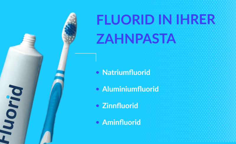 Fluorid in ihrer Zahnpasta: Natrium-, Aluminium-, Zinn-, Aminfluorid