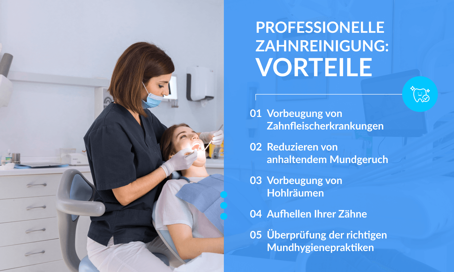 Professionelle Zahnreinigung Vorteile