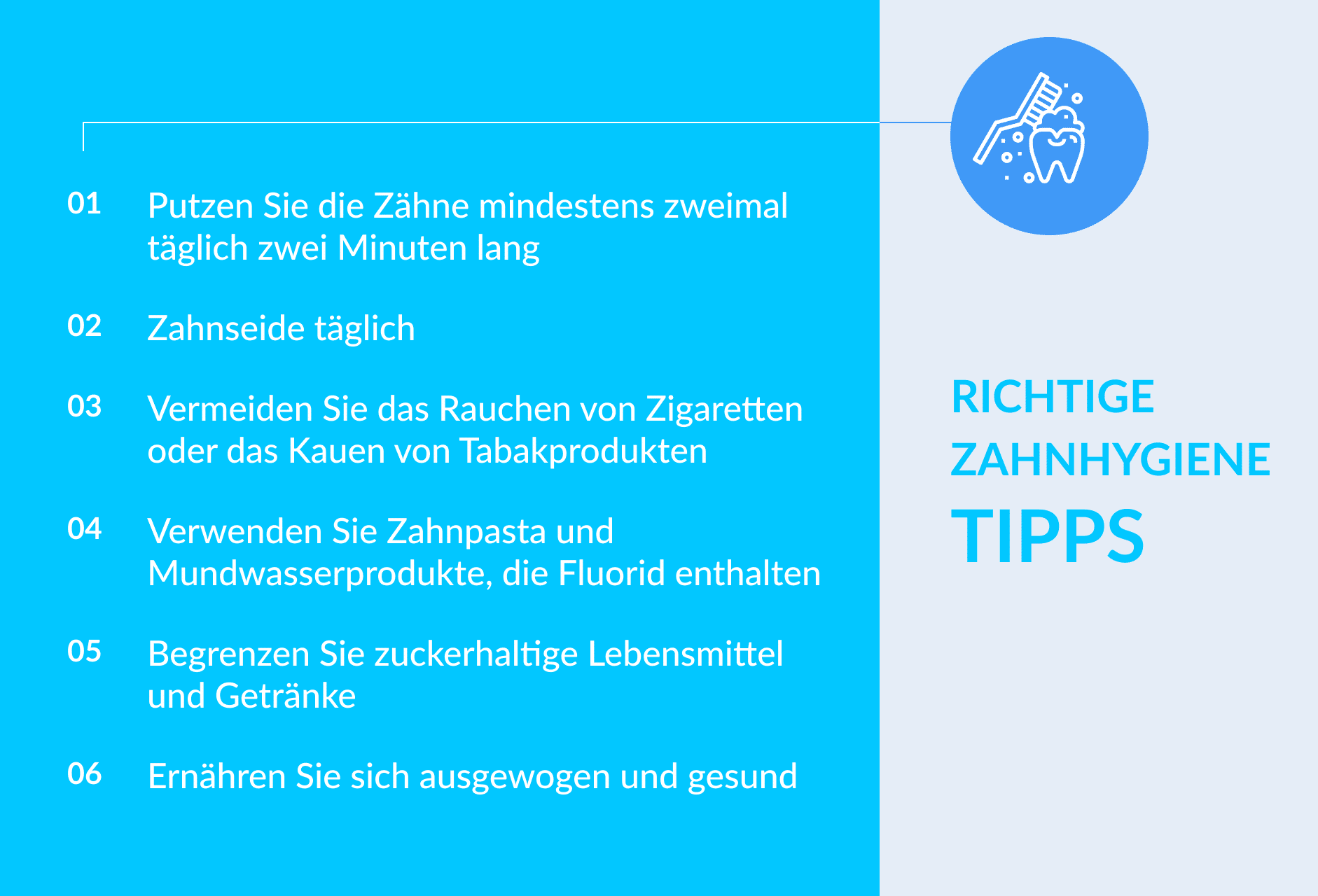 Richtige Zahnhygiene Tipps