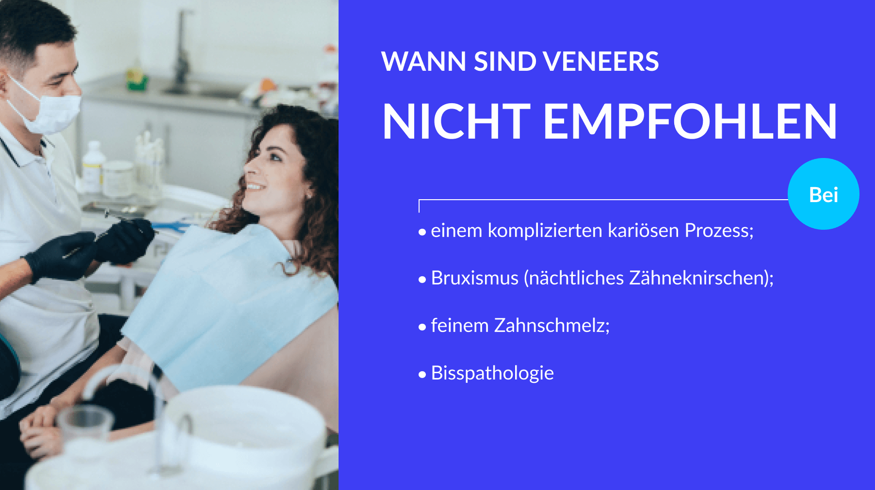 Wann sind Veneers nicht empfohlen